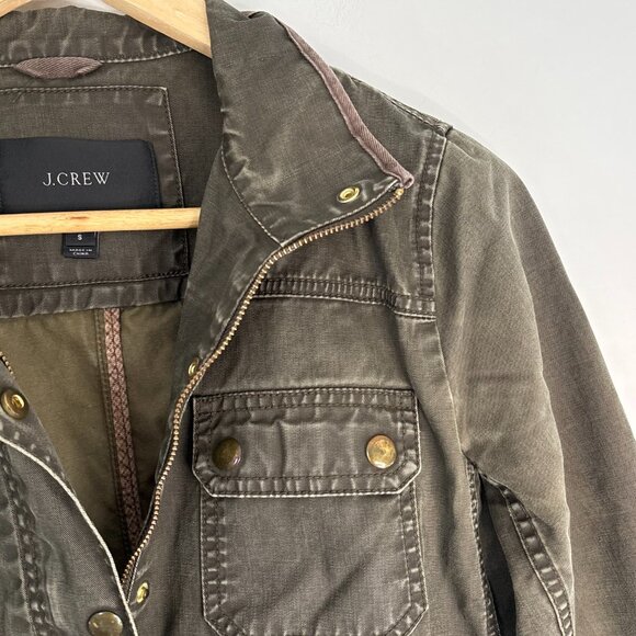 J. Crew Green Military Utility Grunge Jacket Women's Size Small D106 - Picture 6 of 16